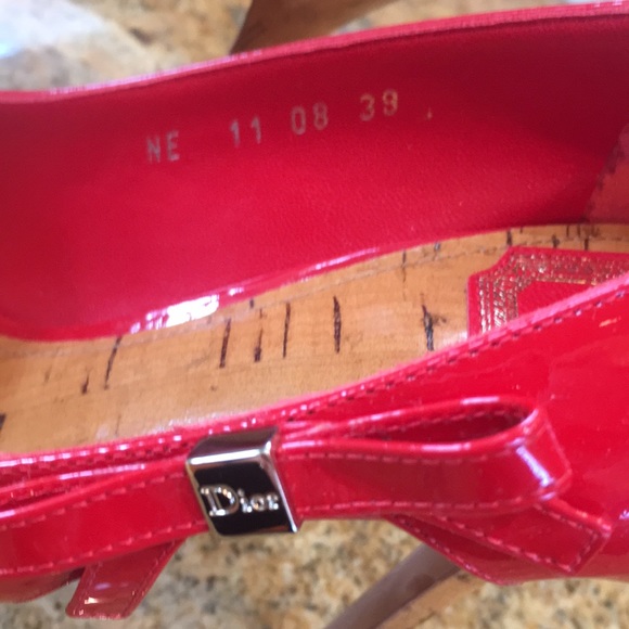 Dior Red Patent Leather High Heels - Picture 2 of 8